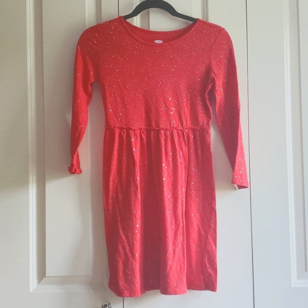Girls 100% Cotton Dress Red